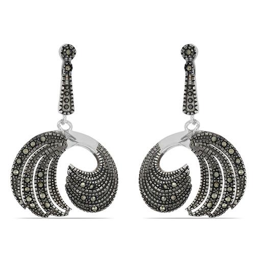 BUY AUSTRIAN MARCASITE GEMSTONE STYLISH EARRINGS IN 925 SILVER 